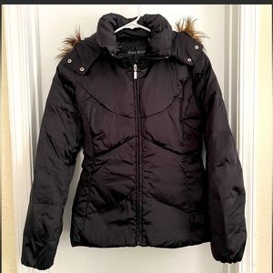 Nine West : Black Down Puffer Coat : Sz. Medium